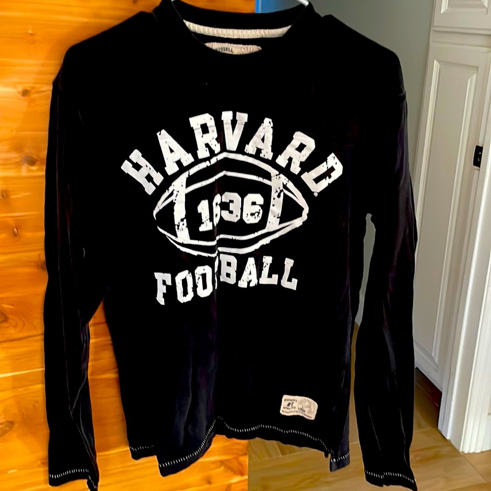 Vintage look Harvard football long sleeve t-shirt size M
